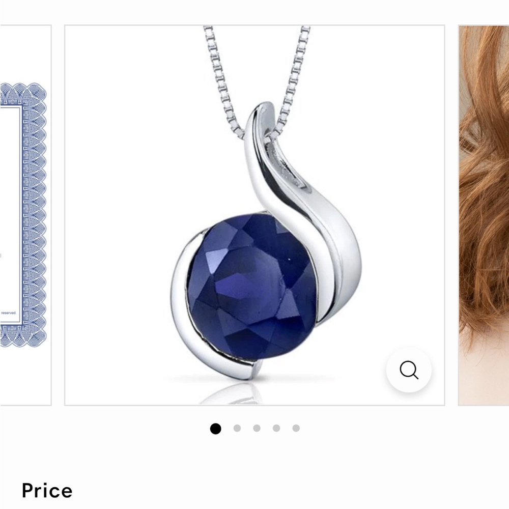 Blue Sapphire necklace